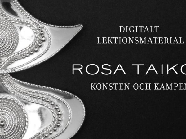 Rosa Taikon, digitalt lektionsmaterial. På bilden visas ett av Rosa Taikons smycken