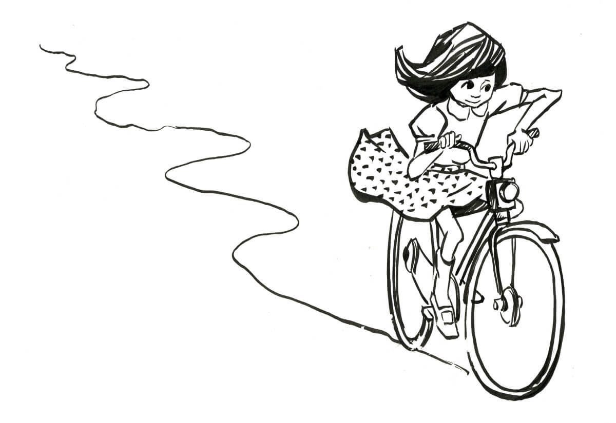 Katitzi cyklar.