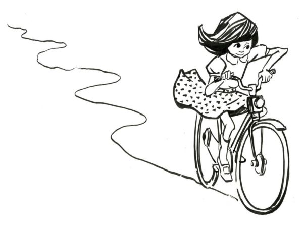Katitzi cyklar.