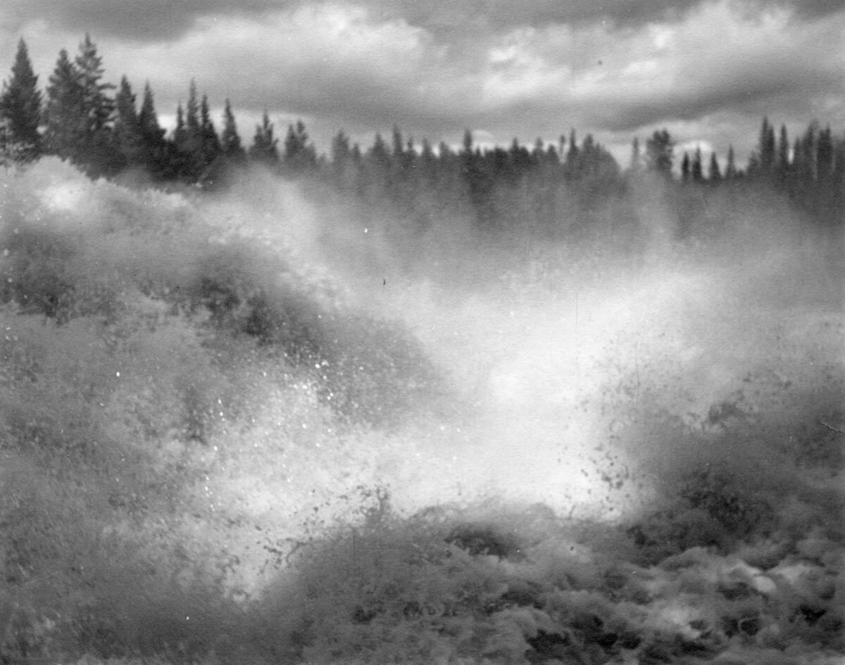 Virvlande vattenfall.